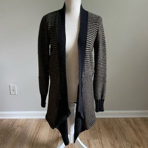 Lo.Ri. Italian Neutral Striped Cardigan
